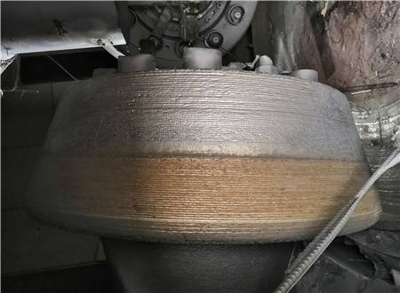 锥形辊在线堆焊